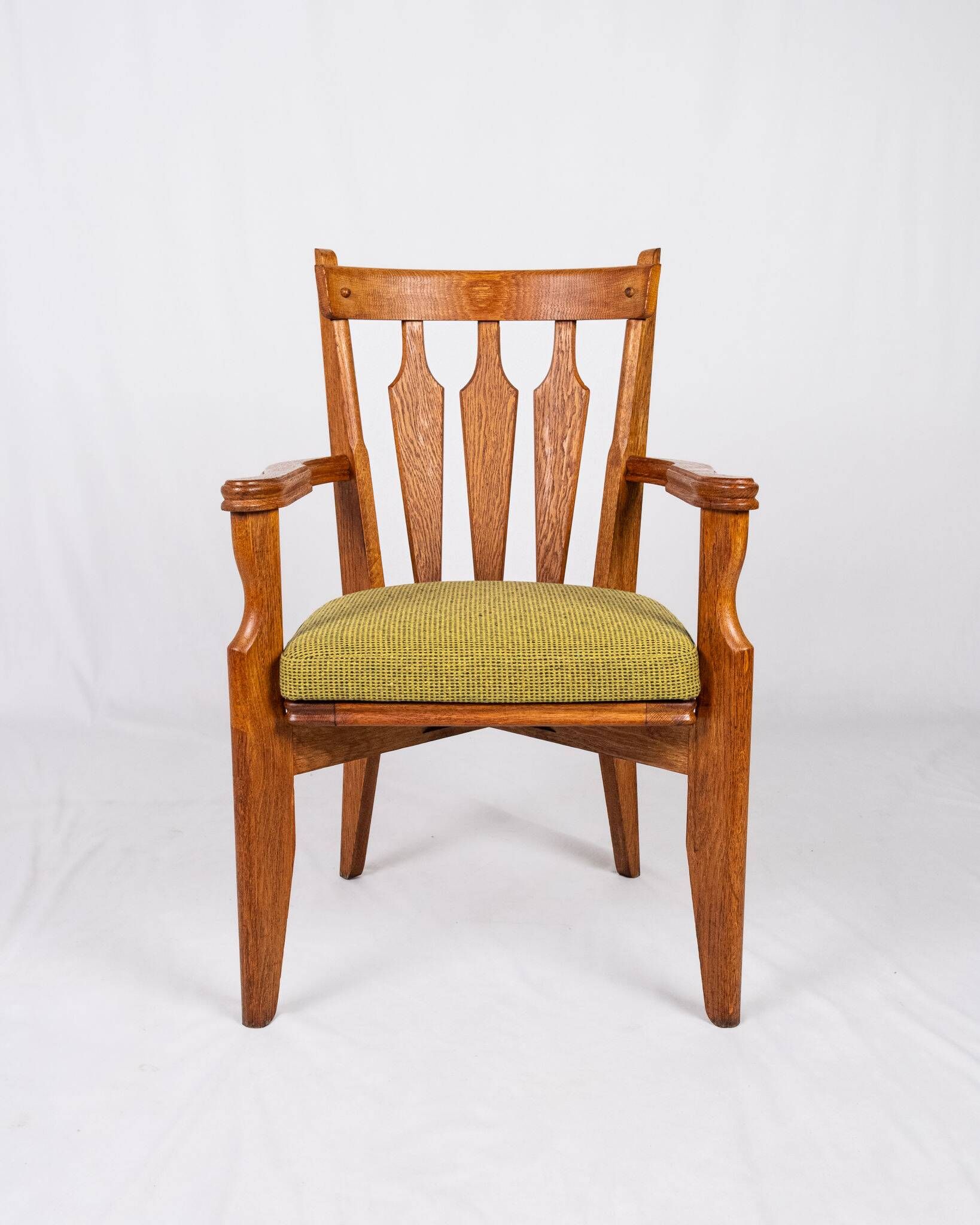Set of 4 Guillerme and Chambron chairs, Your House, France, 1950s
