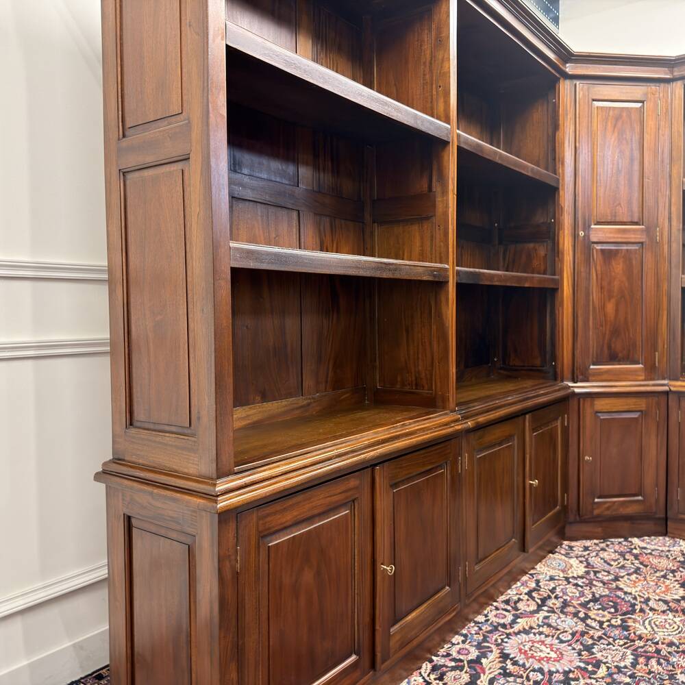Bibliothèque d'angle classique