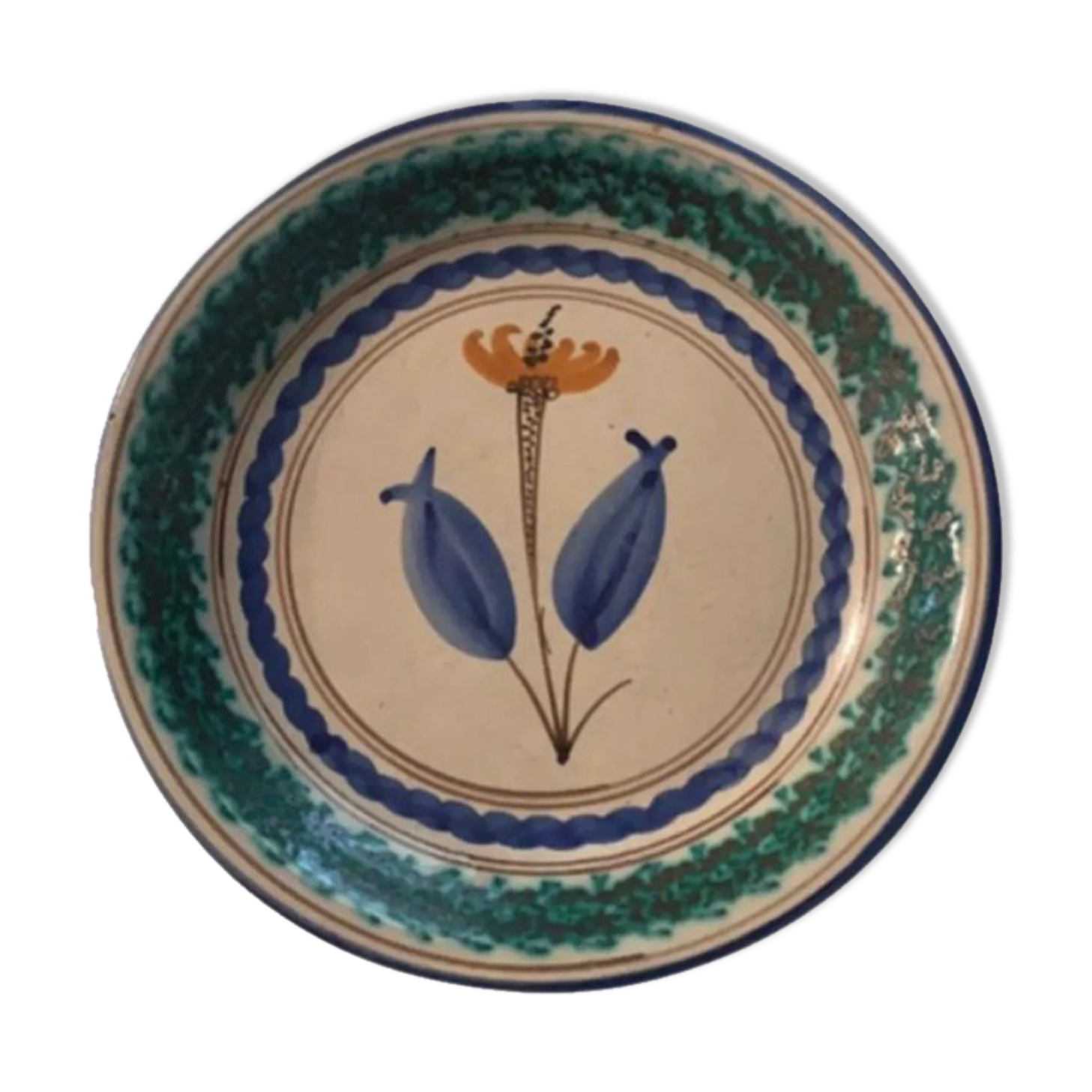 Enamelled ceramic plate igor stefano