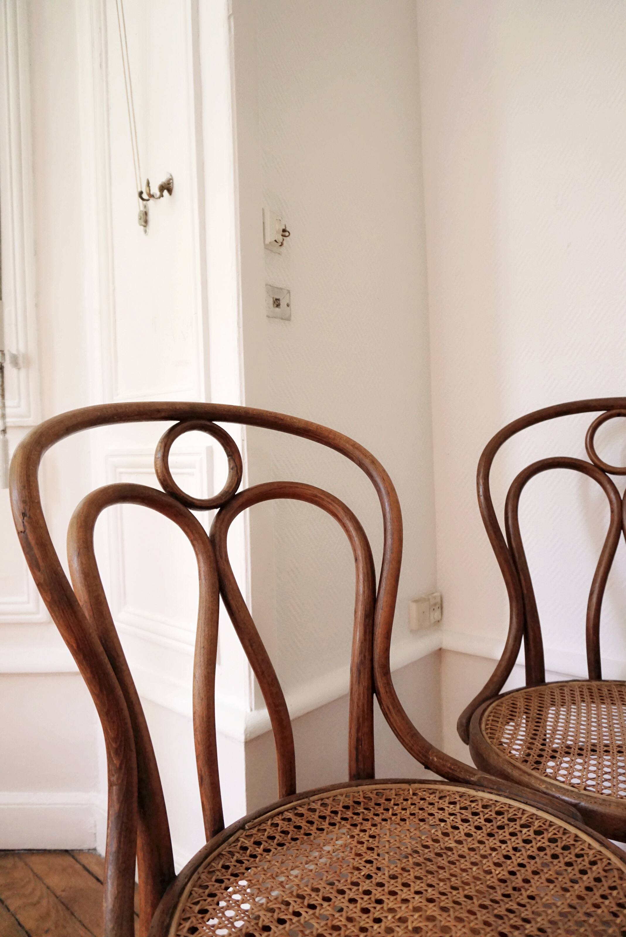 4 chairs bistro by Josef Hofmann type Thonet n°19