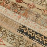 Tapis de couloir turc vintage beige crème, 80 x 224 cm