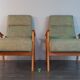 Pair of Interier Praha chairs, Czechoslovakian vintage 1960s