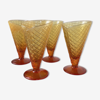 Vintage cone shaped ice cream cup