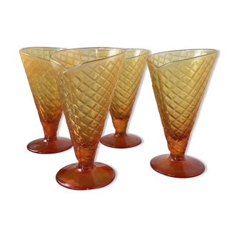 Vintage cone shaped ice cream cup