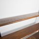 Wall shelf string 1960 3 solid wood tops black and brown