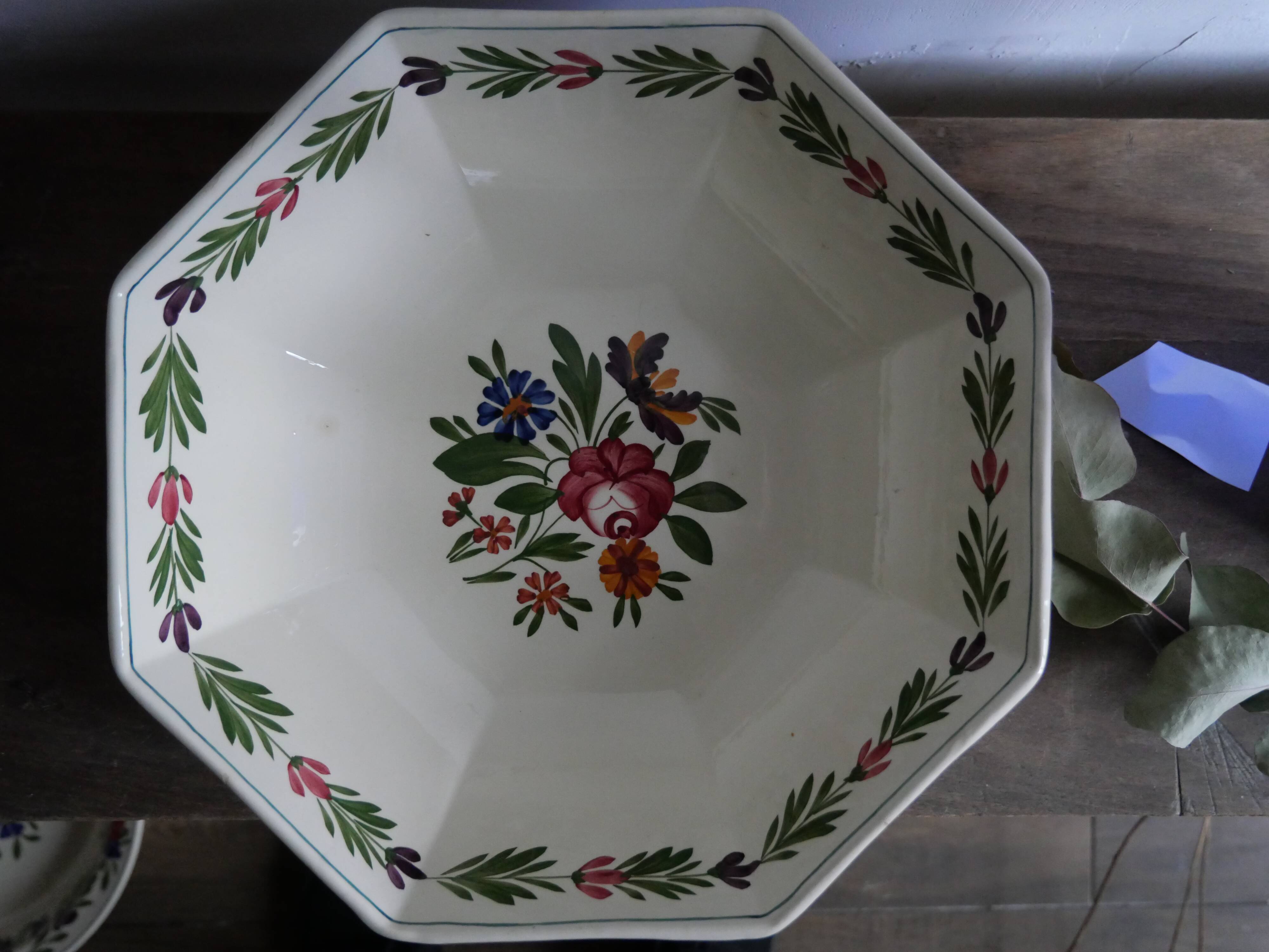 Salad bowl Sarreguemines model Rusticana