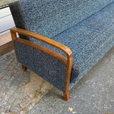 Daybed sofa from the 60s in wood and fabric