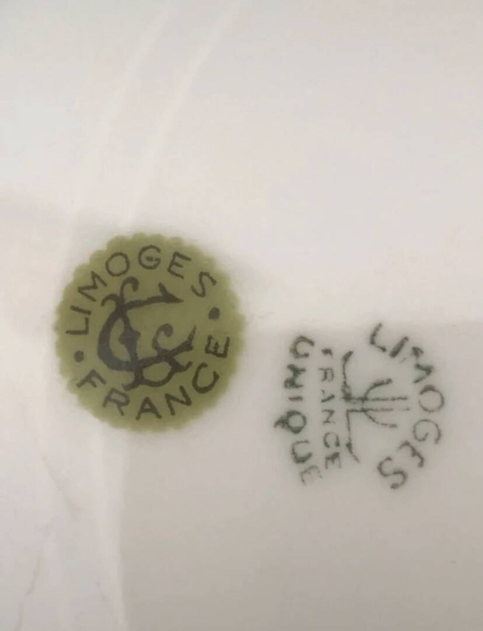 Assiettes plates Limoges