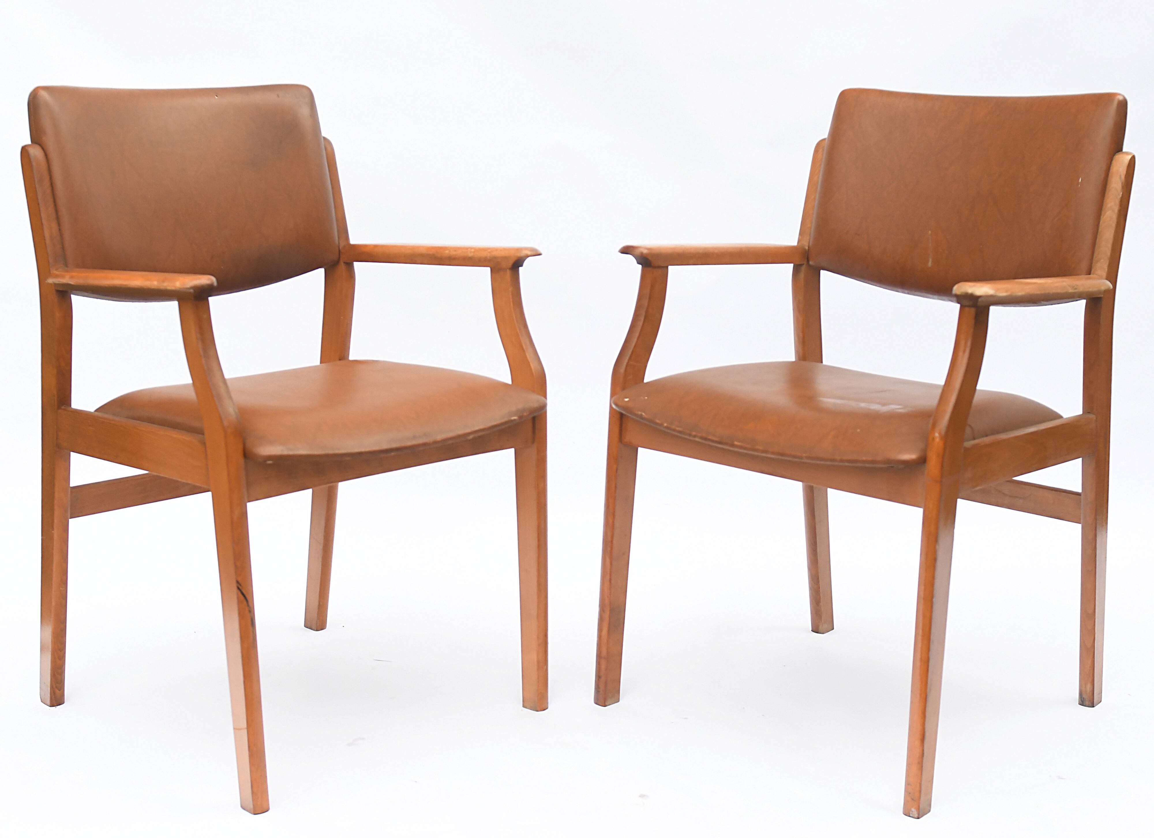 Pair of Danish-style armchairs