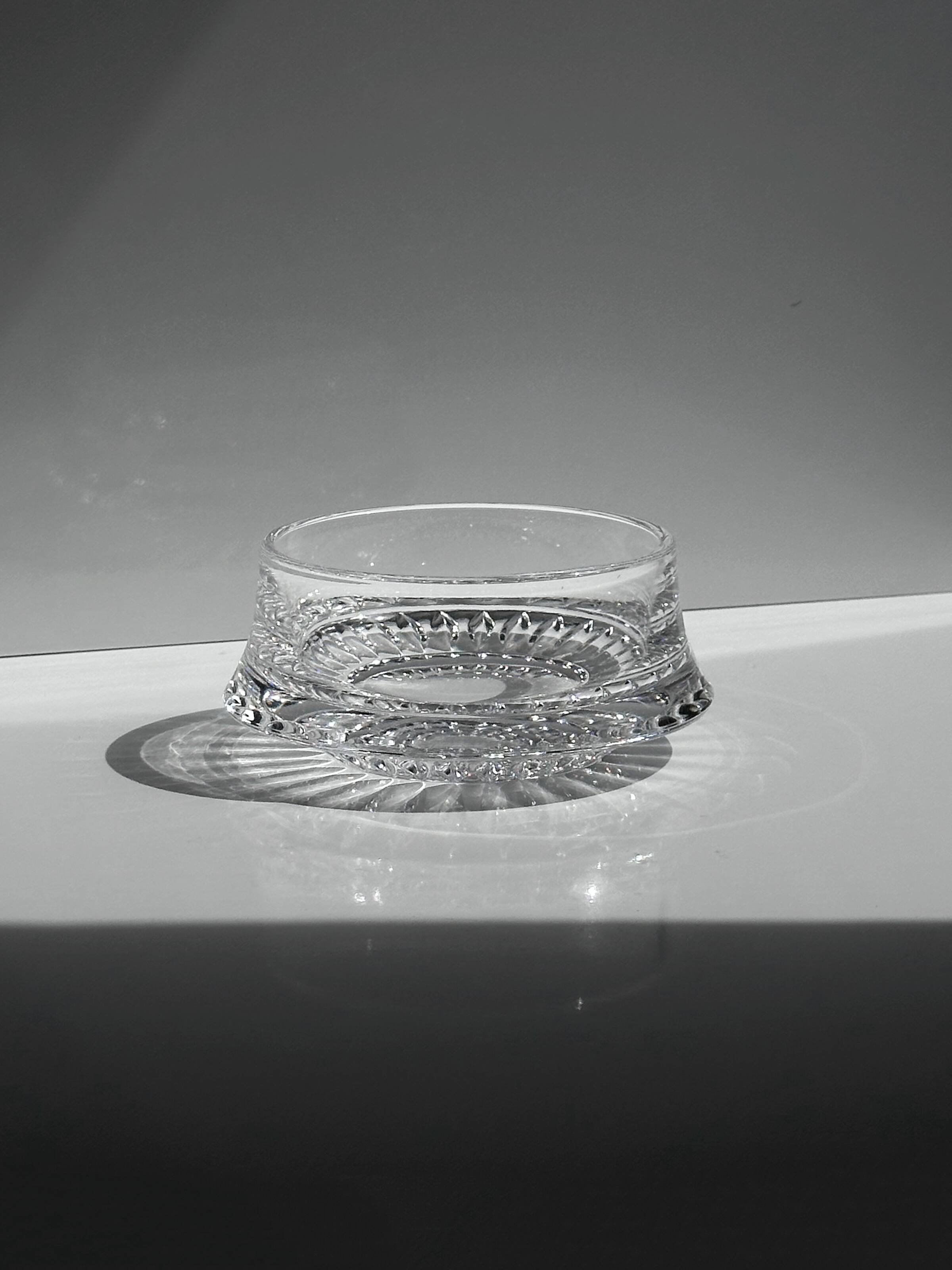 small crystal glass vide poche / bowl - 1960s