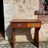Bureau en bois (style bateau) finitions en metal
