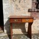 Wooden desk (boat style) with metal finishes