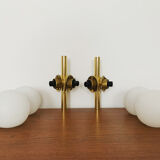 Set of 2 brass Sputnik sconces by Kaiser Leuchten