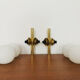 Set of 2 brass Sputnik sconces by Kaiser Leuchten