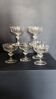 Set of 6 crystal champagne glasses