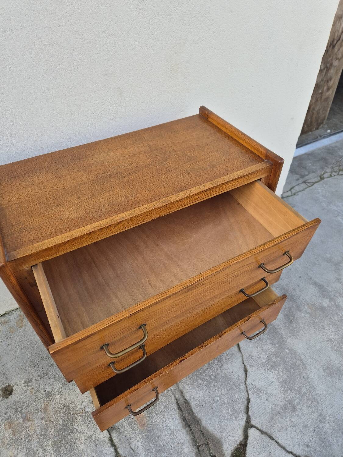 Commode vintage design pieds compas 1950s