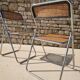 Chaises pliantes cannées