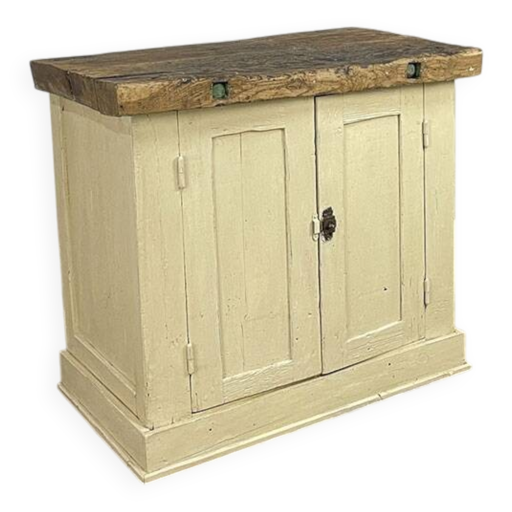 Small workbench 1900 light beige patina