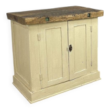 Small workbench 1900 light beige patina