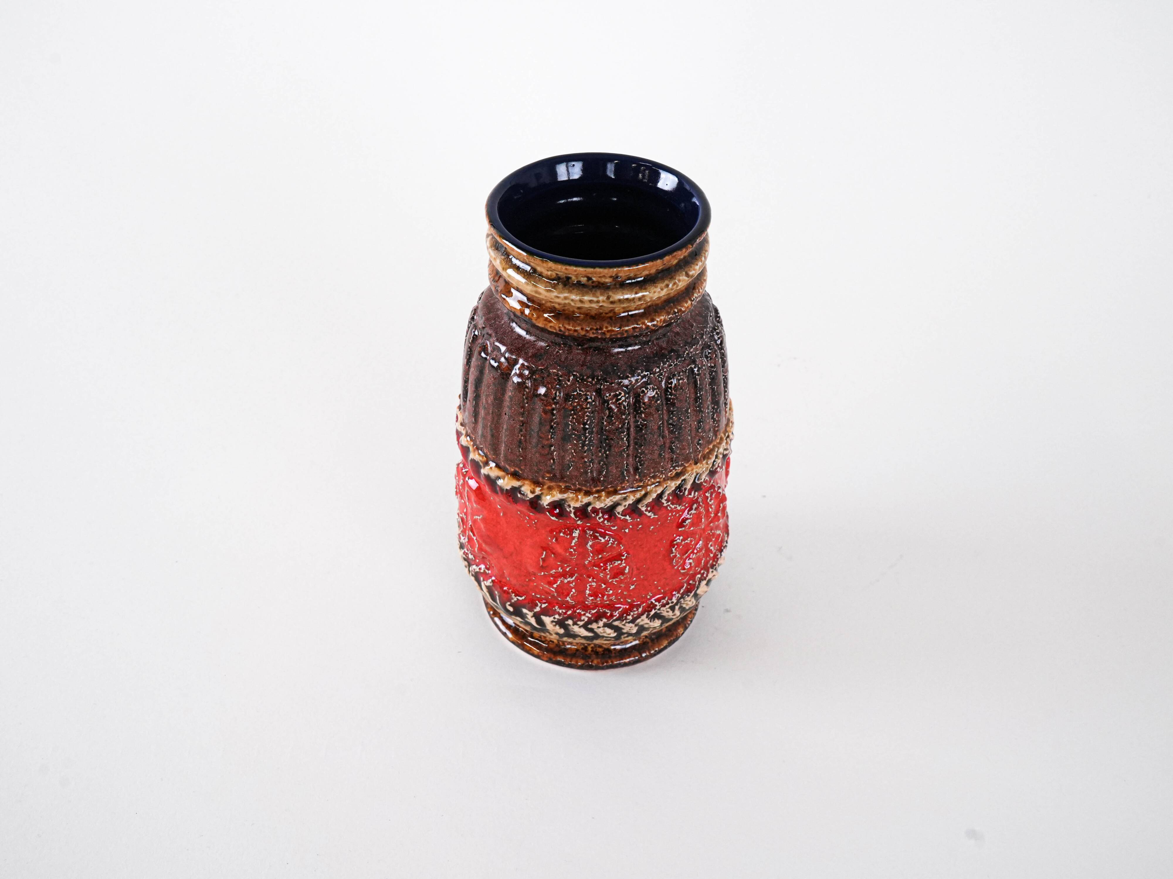 Ceramic vase, German design, 1960s, manufactured in West Germany