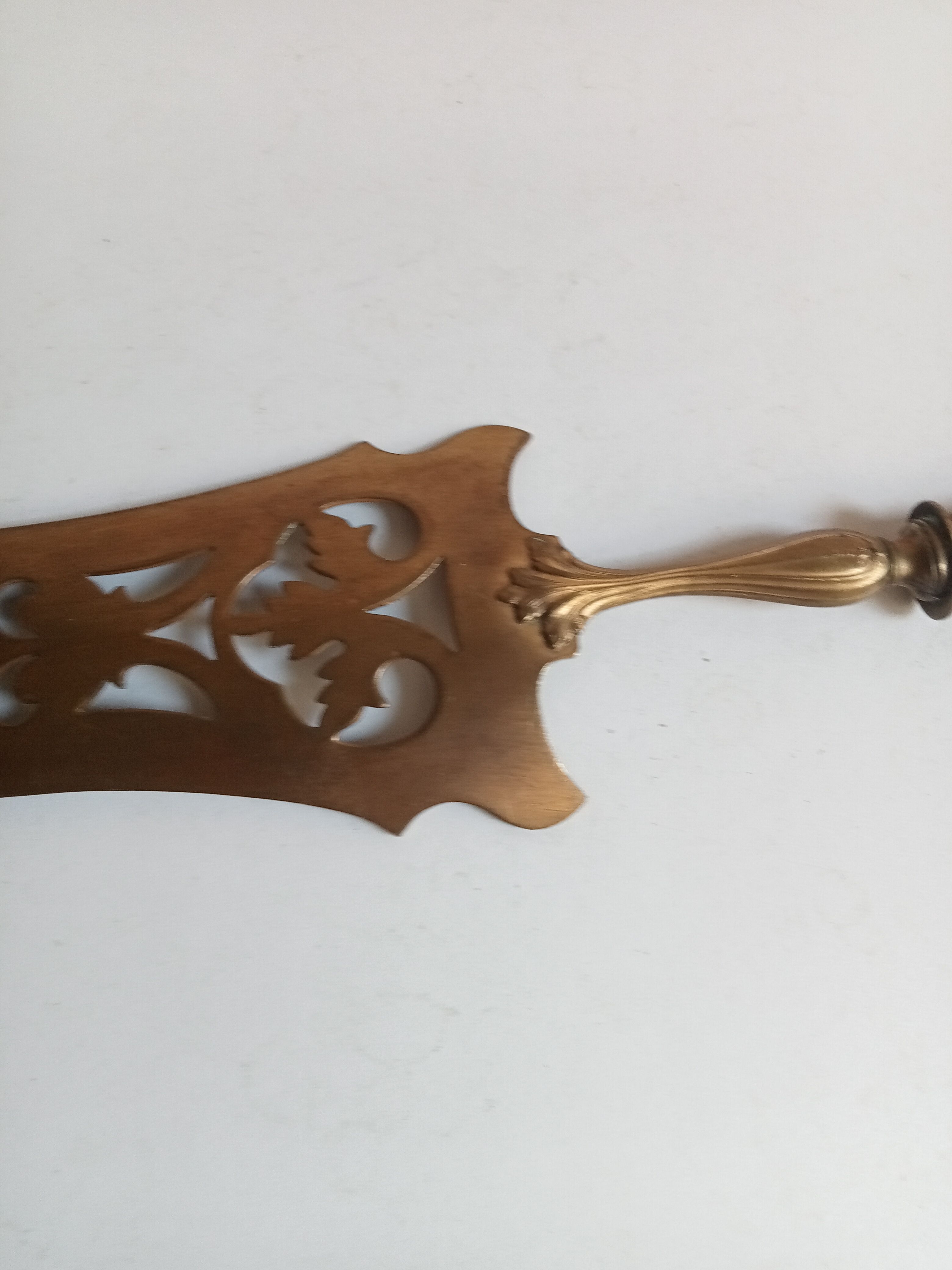 Pie peel XIXth in filled silver and vermeil