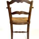 19th century rustic Provencal armchair with straw seat