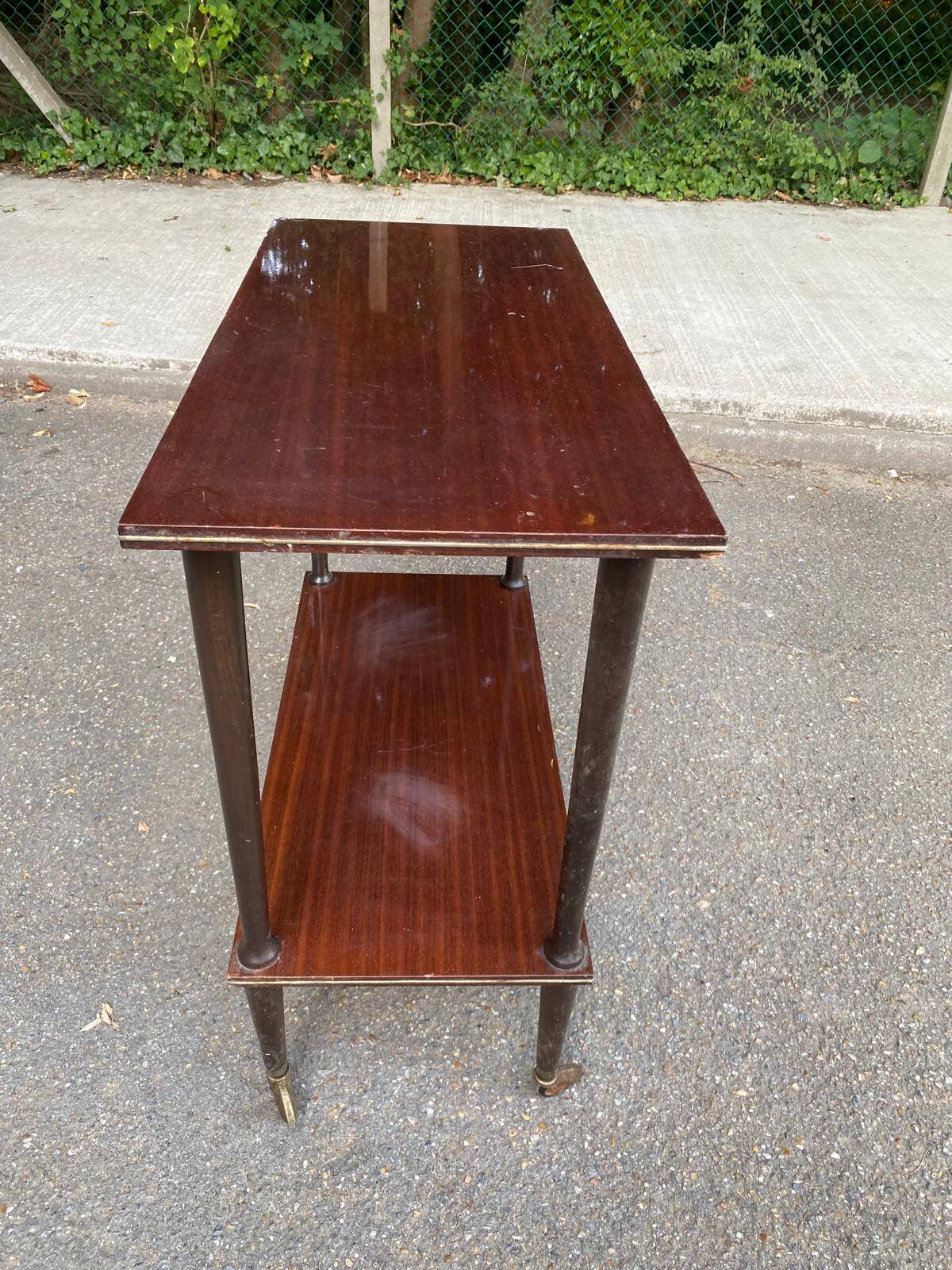 Scandinavian rosewood serving trolley 1960