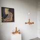 Paire de suspensions Ikea en pin 1980
