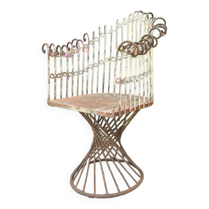Fauteuil en fer forgé