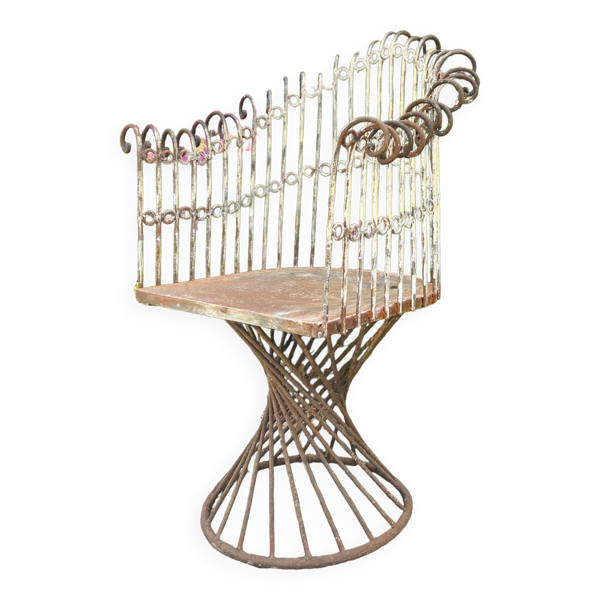 Fauteuil en fer forgé