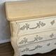 Antique Louis XV chest of drawers, airbrushed