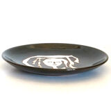 Jean Lurçat Sant Vicens 60s pottery plate