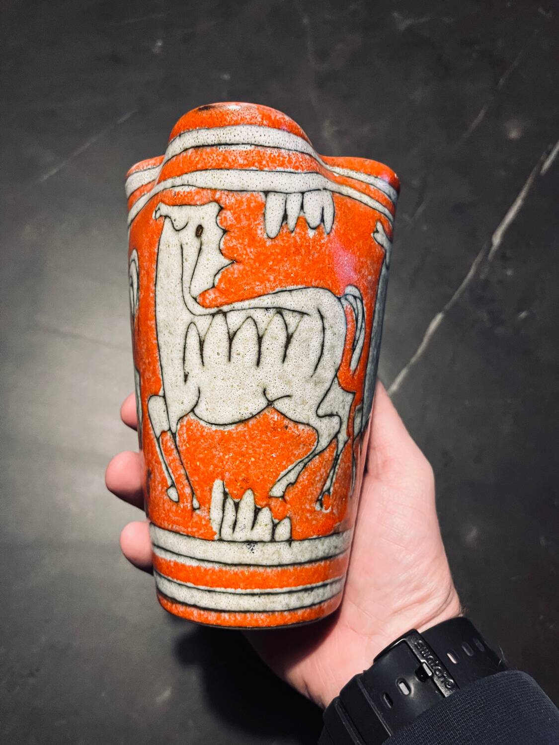 Vintage 1960 Italian ceramic vase