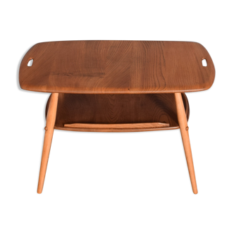 Table vintage Ercol Elm Butlers Tray modèle 457