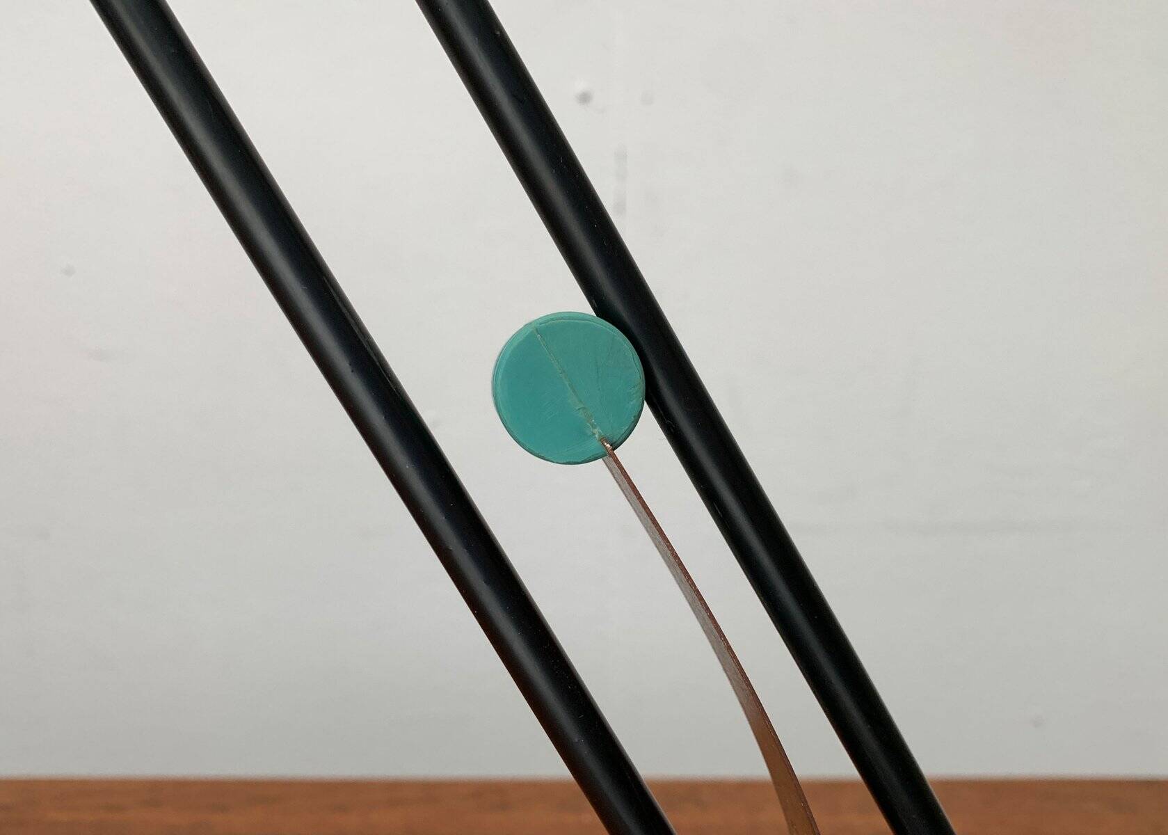 Postmodern table lamp W.O. by Sacha Ketoff for Aluminor, France, 1980s