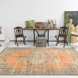 6x10 Paste Orange Classic Vintage Rug, 180x300Cm SK 3476