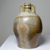 Small old oil jar 19th century French craftsmanship Puisaye