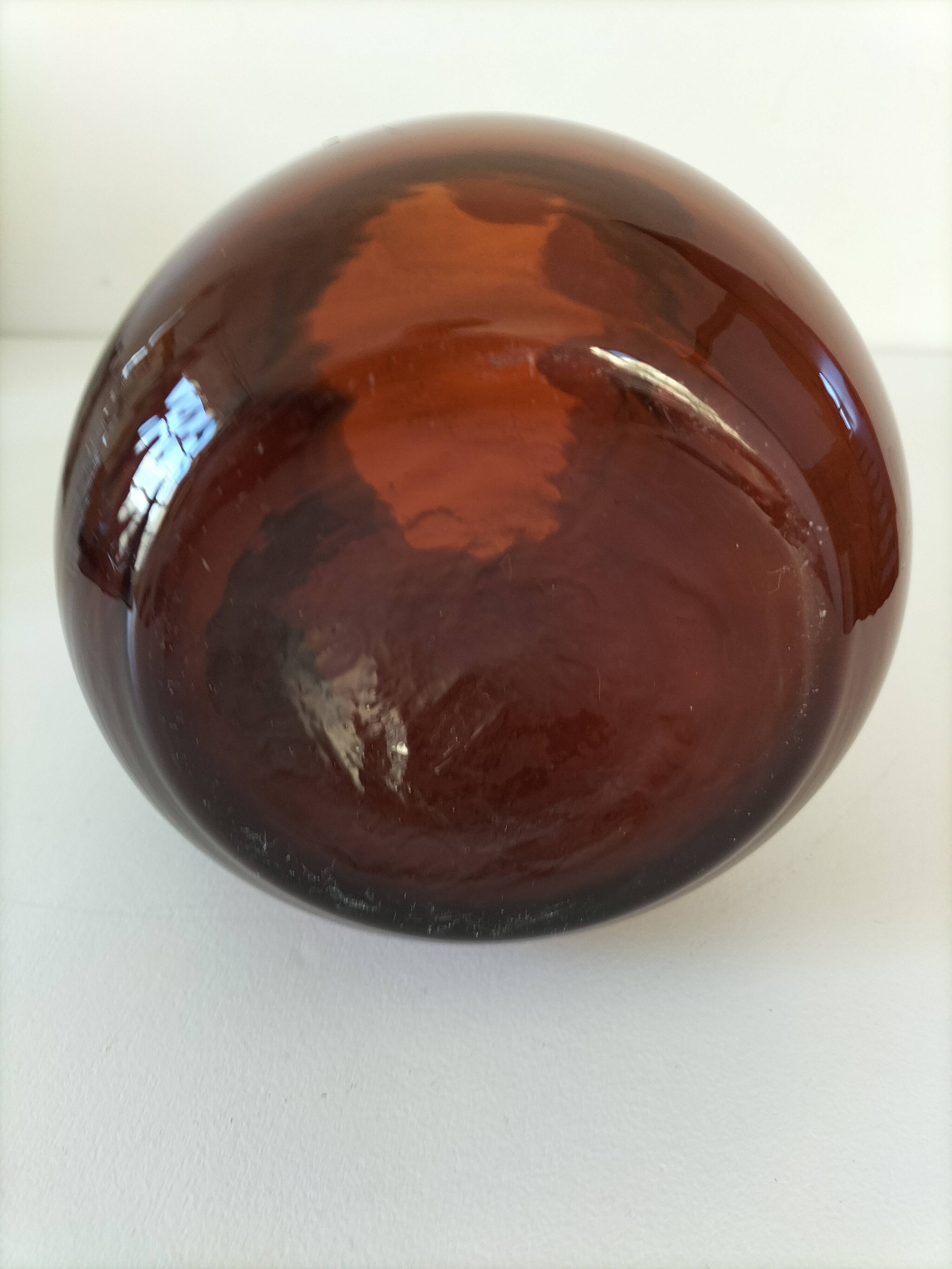 Vintage smoked glass pitcher