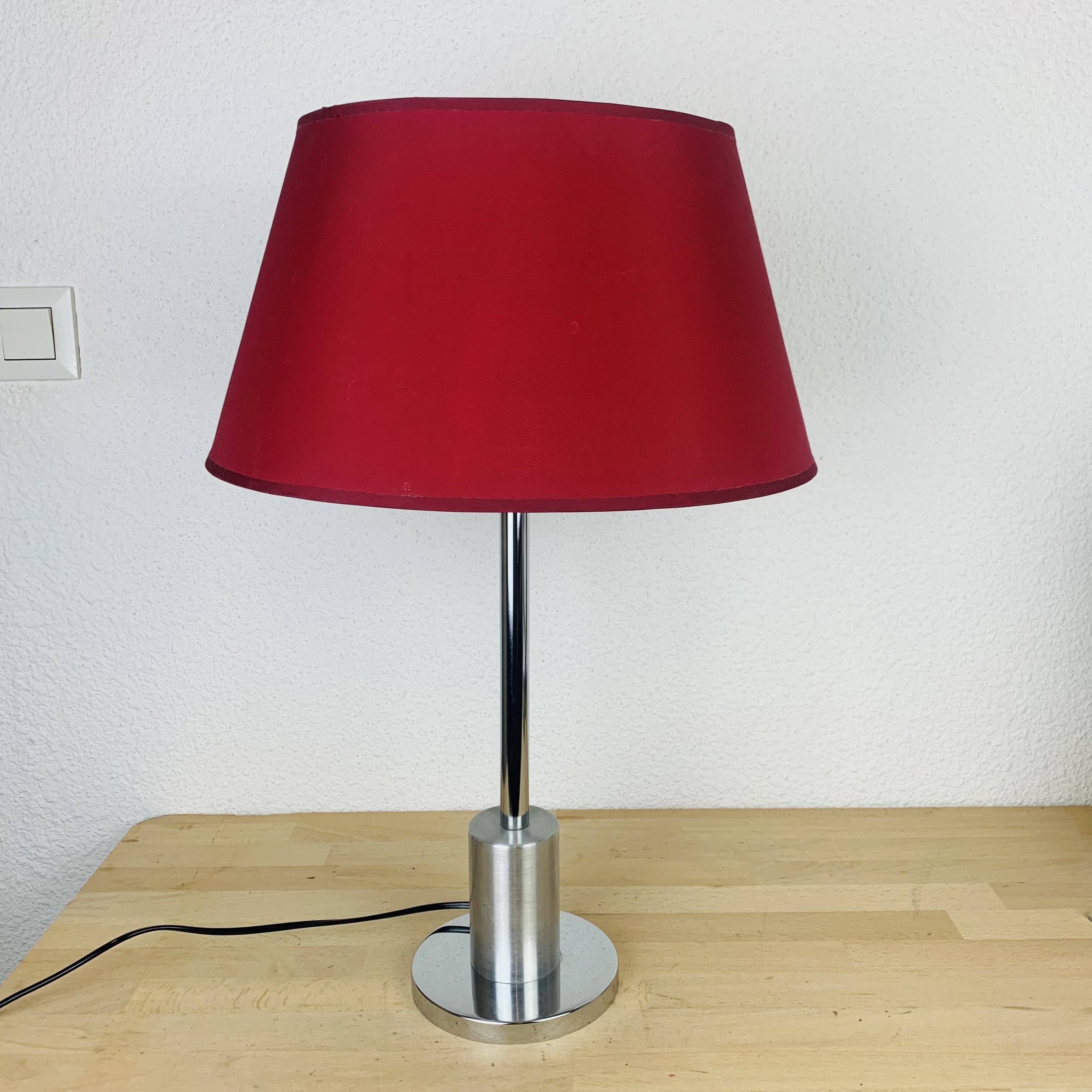 Lampe sce chrome années 70
