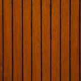 Highboard in teak wood with grooved doors,