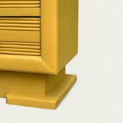 Ochre yellow Art Deco chest of drawers