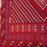Traditional handmade margoum carpet in pure wool