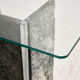Glass and slate stone console