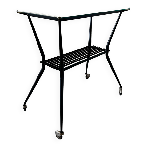 Console roulante design années 50