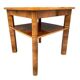 Table basse Art Déco à deux niveaux en chêne massif, années 1930