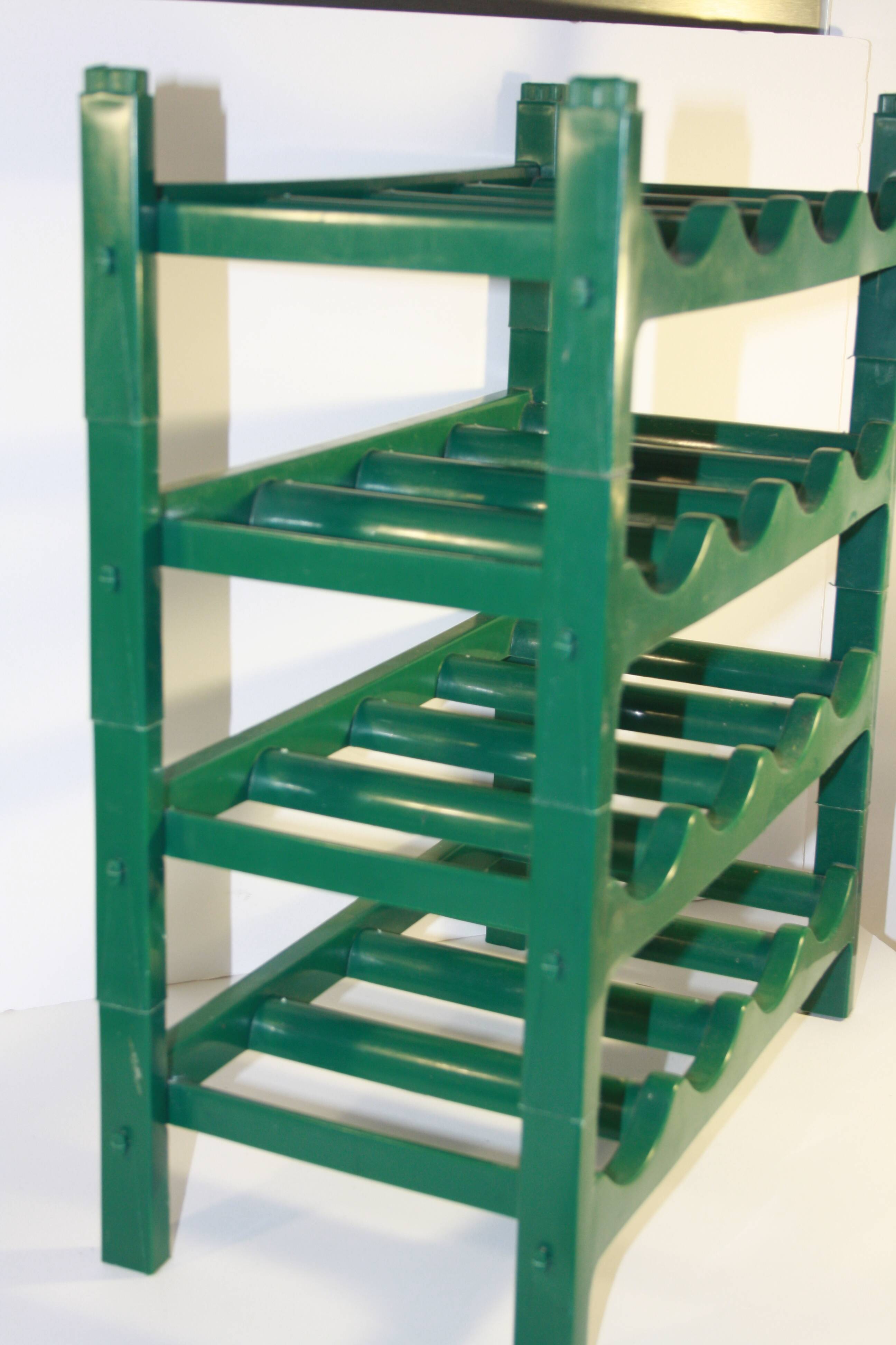 Vintage green bottle holder