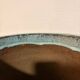 Old Flower Pot Ceramic Terracotta Glazed Varnished Blue Planter