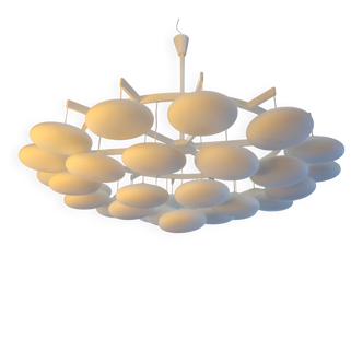 Impressive large modern cloud chandelier from the mid-century Milchhalle Vienna.