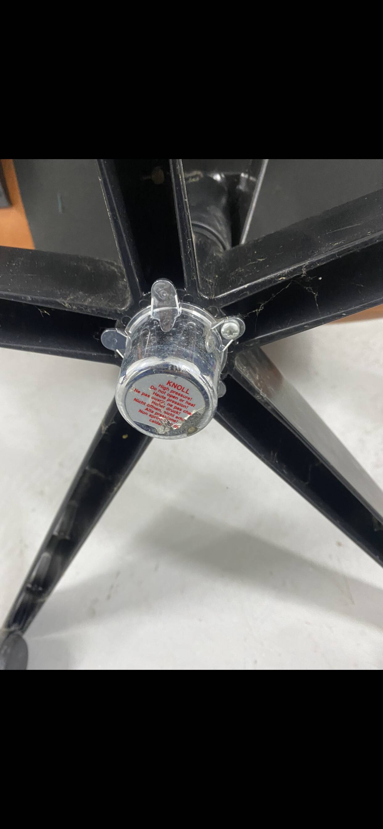 Leather armchair Cognac Richard Sapper Knoll edition