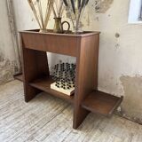 Jardinière années 50 palissandre constructiviste